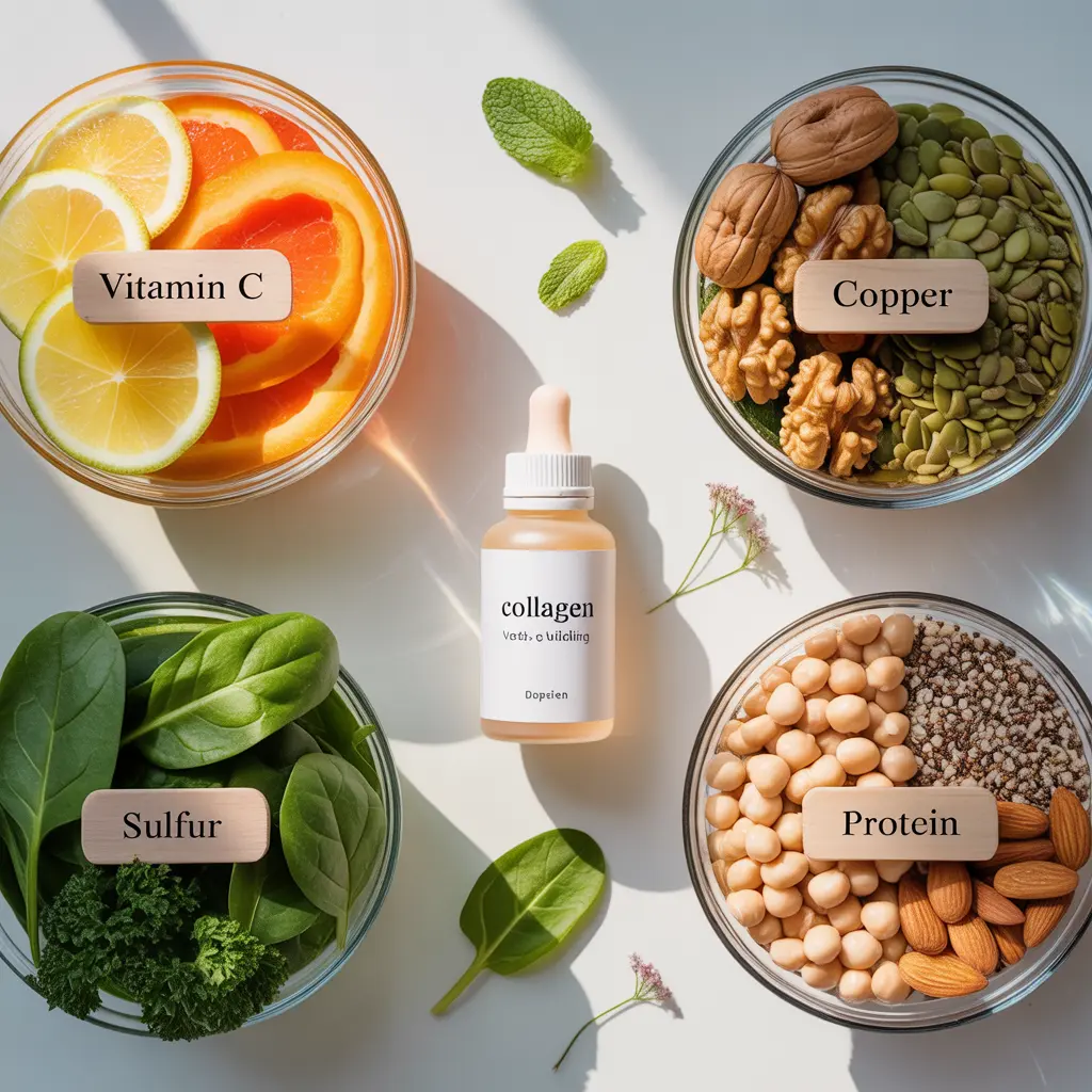 The 4 rate-limiting nutrients for vegan collagen production guide