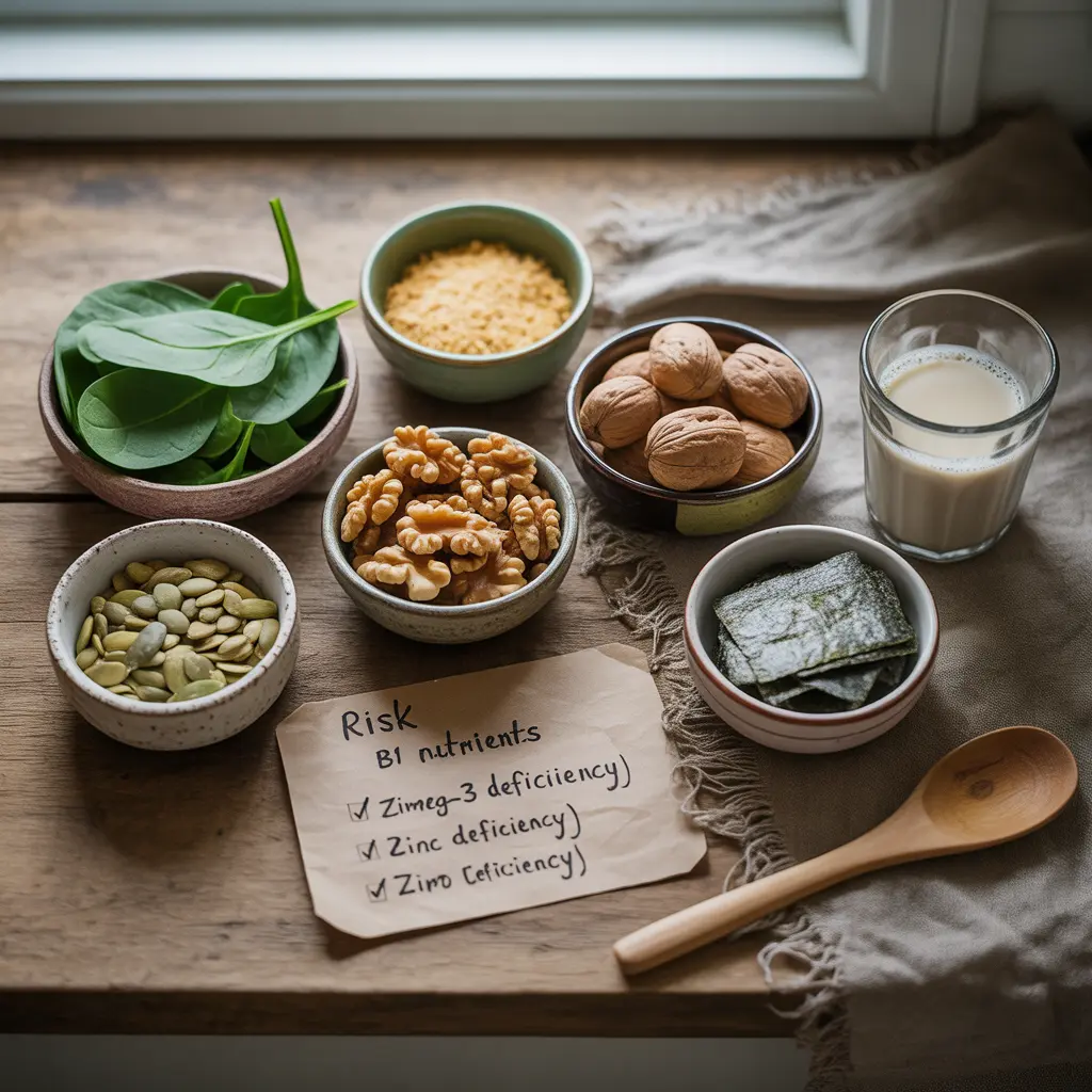 Comprehensive guide to 6 high-risk vegan nutrient deficiencies and how to prevent them