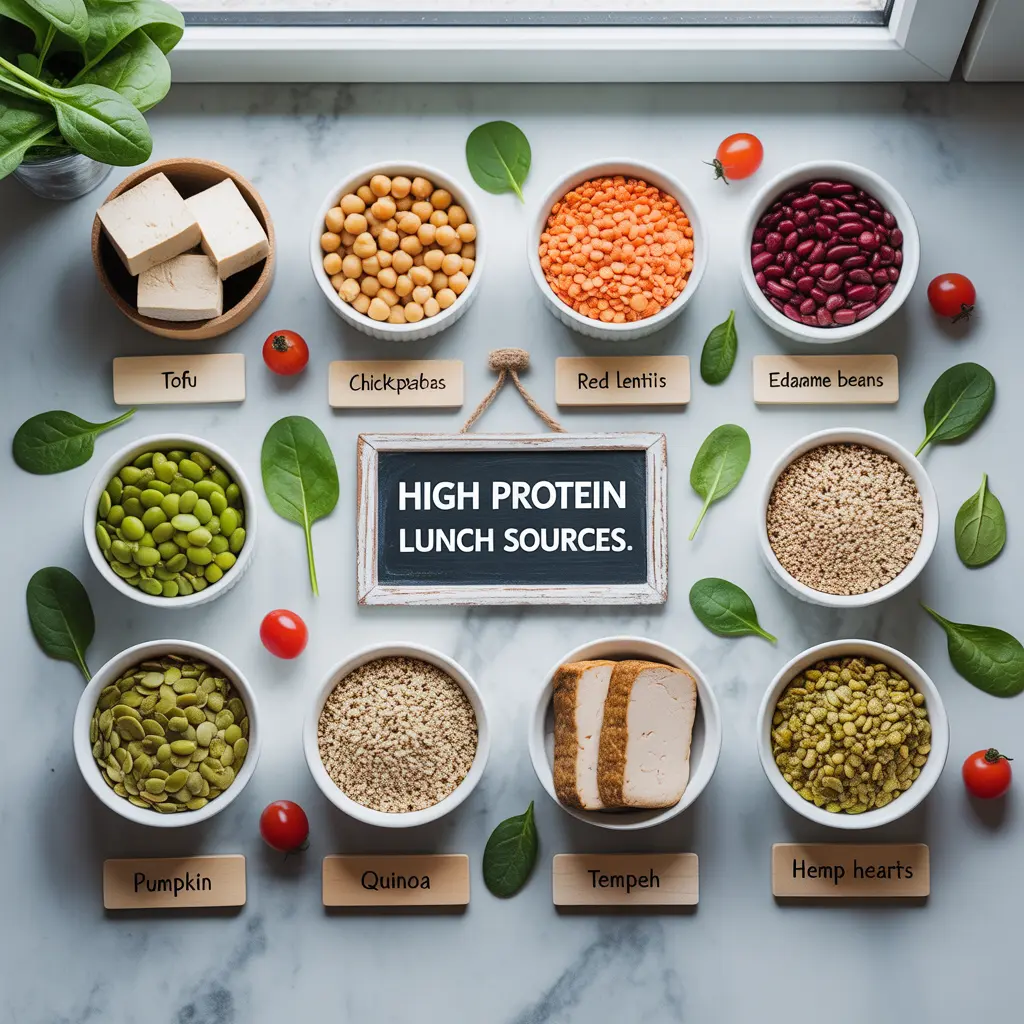 8 best protein sources for a high-protein vegan lunch