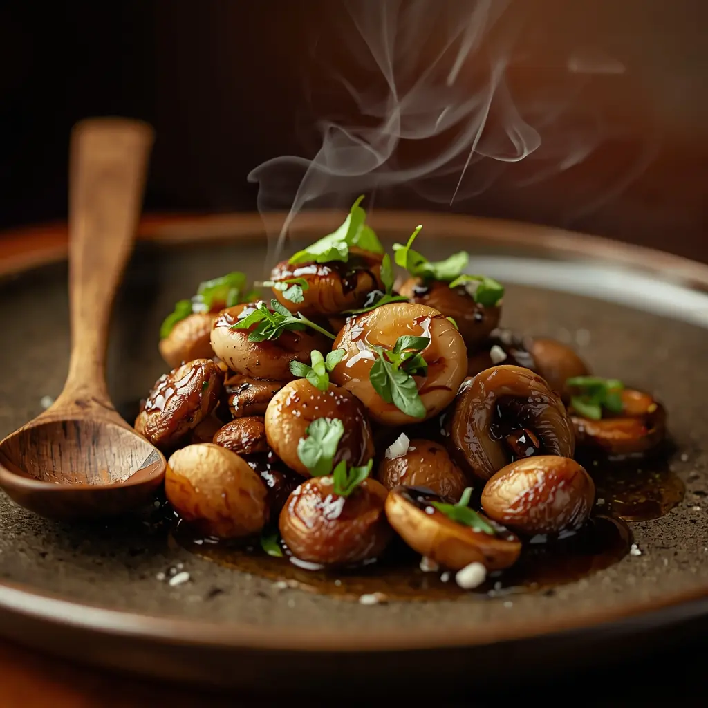 Gourmet seared shiitake and oyster mushrooms for a high-protein vegan dish
