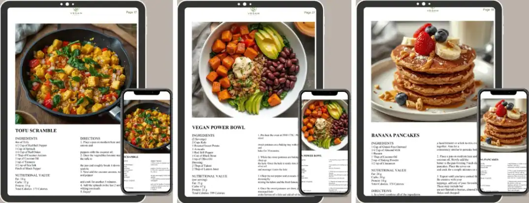 Vegan Meal Plan Recipes Preview